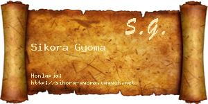 Sikora Gyoma névjegykártya